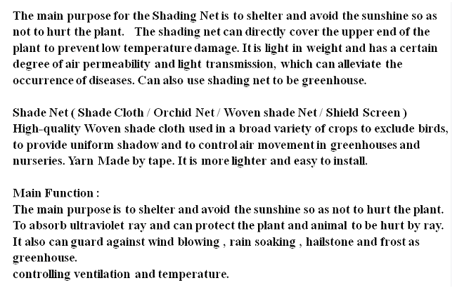 Shade Net
