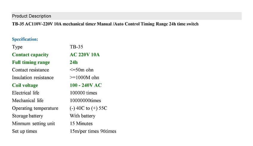Auto Control Timer