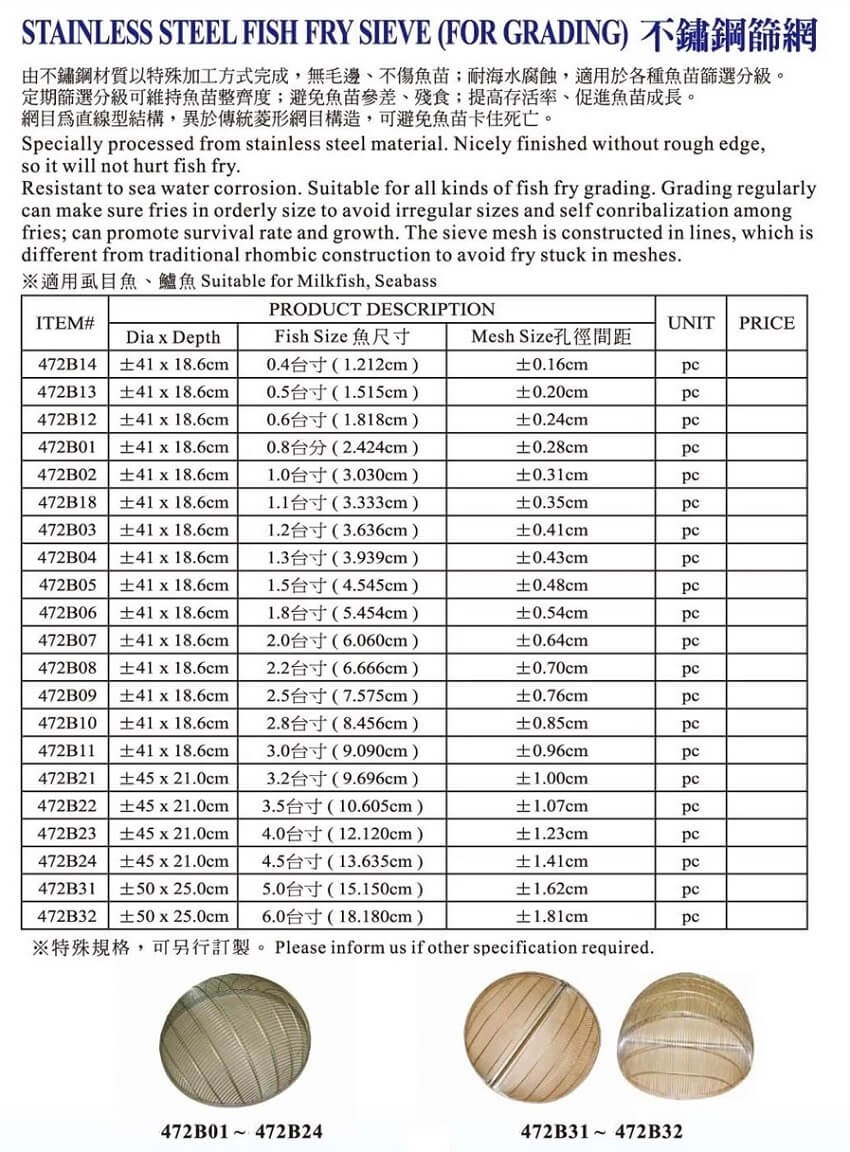 Stainless Steel Fish Fry Sieve