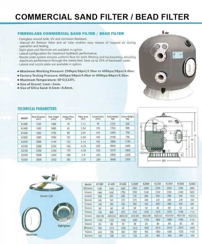 Silica Sand Filter & Filtration Tank